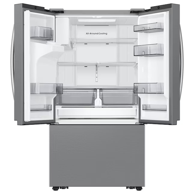 Samsung Counter-Depth Sphere Ice 26-cu ft 3 -Door 3" Wide Smart Compatible French Door Refrigerator with Sphere Ice Maker : $1,799