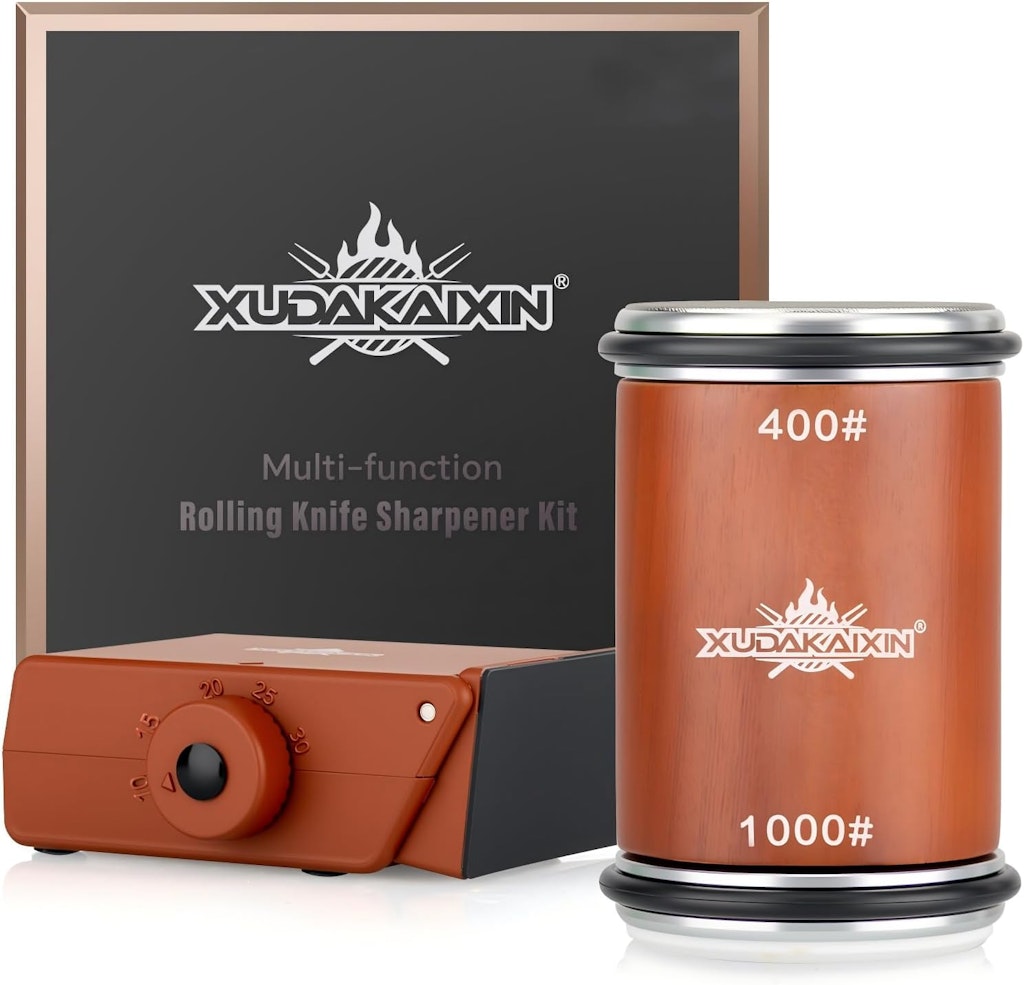 Rolling Knife Sharpener Kit: $30