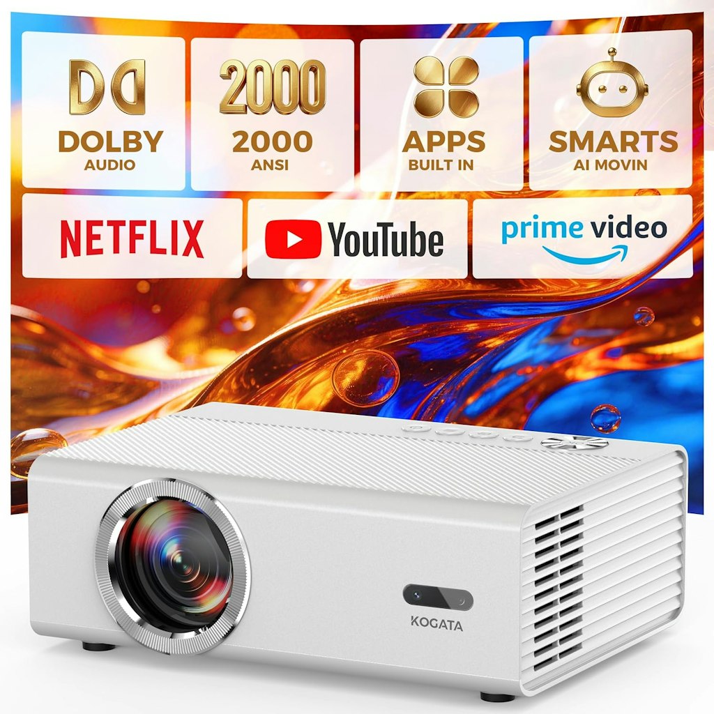 Kogata 4K Support Smart Projector: $99.99 Kogata 4K Support Smart Projector: $99.99