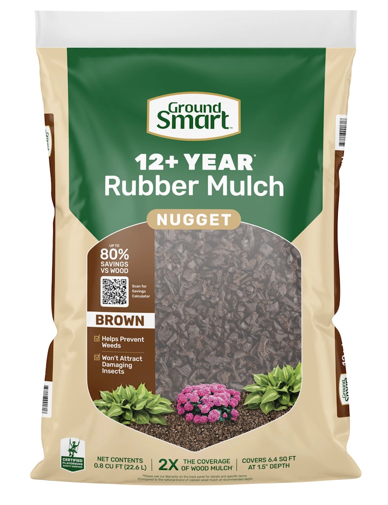 GroundSmart 12+ Year Nugget 0.8-cu. ft. Rubber Mulch: 2 for $10