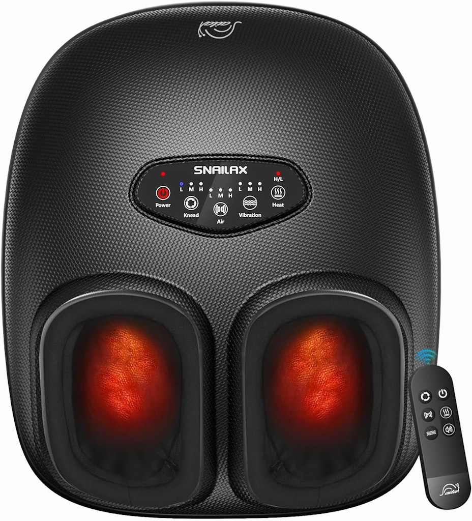 Snailax Shiatsu Heated Foot Massager: $65.99