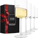 Elixir Glassware 14-oz. Square Wine Glass 4-Pack for $10 + free shipping w/ Prime