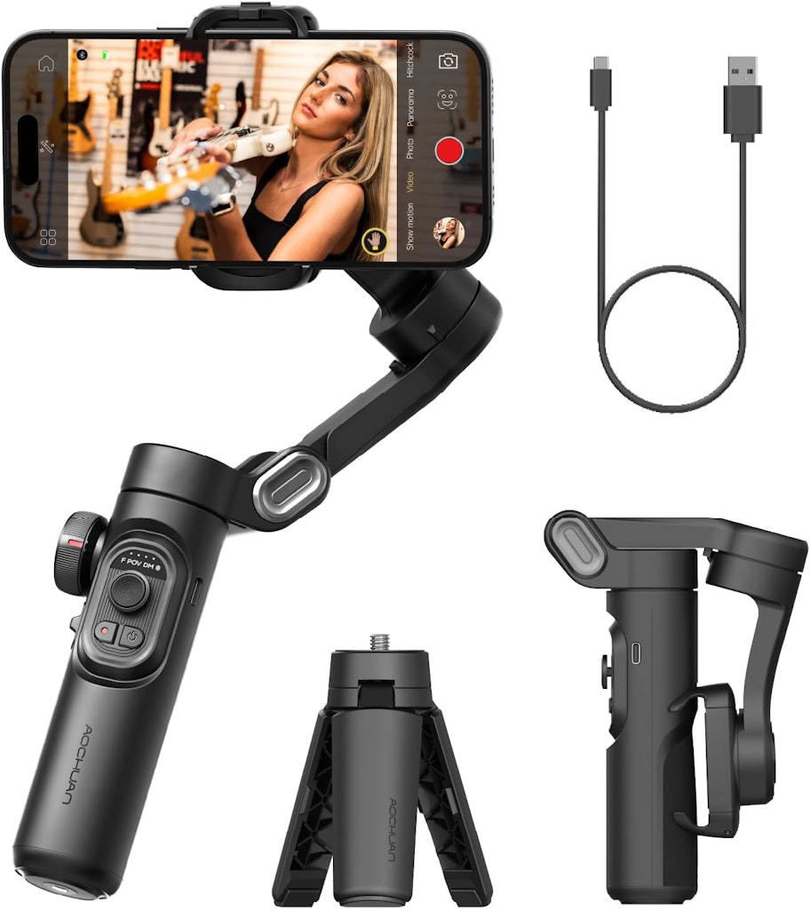 Aochuan 3-Axis Phone Gimbal Stabilizer: $31.19