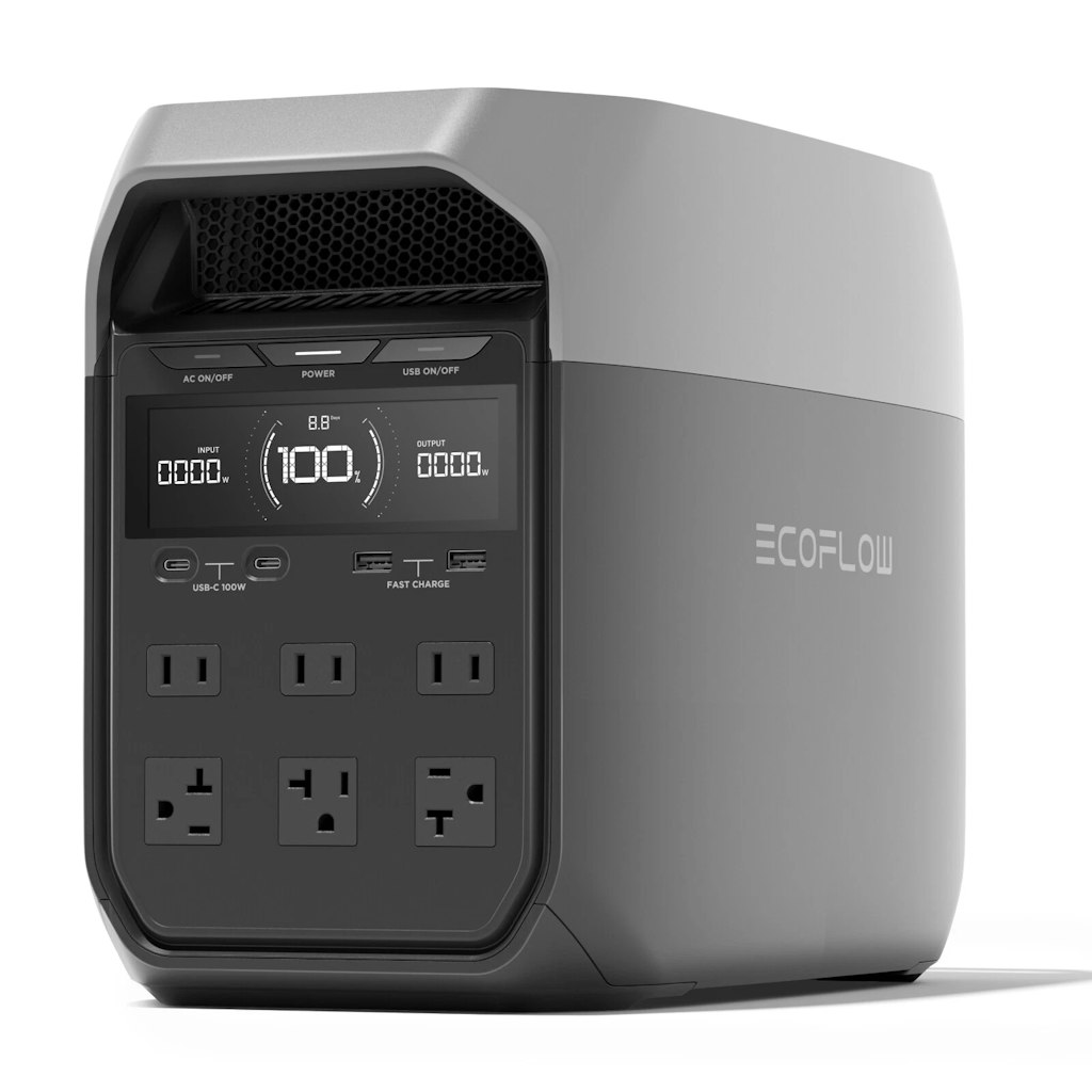 Certified Refurb EcoFlow Delta 3 1024Wh 1800W Portable Power Station: $399