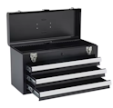 SucceBuy 20" 3-Drawer Metal Tool Box for $37 + free shipping