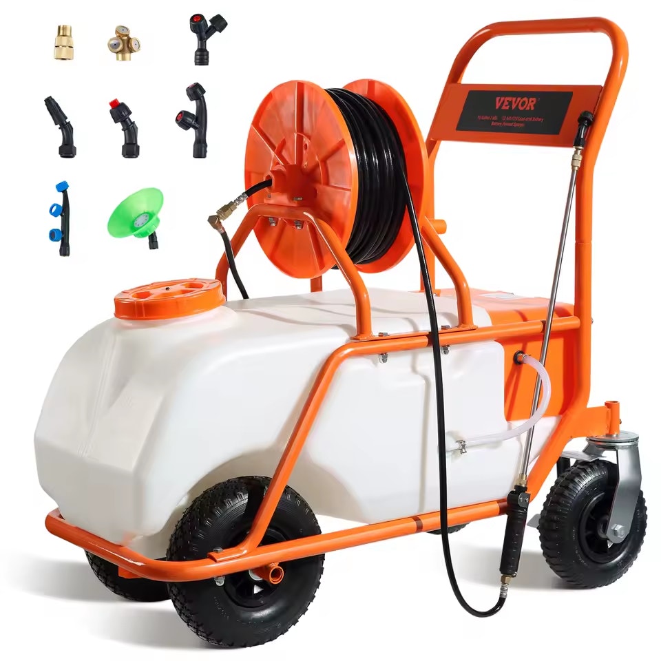 SucceBuy Battery Powered 15-Gallon Garden Weed Sprayer : $170
