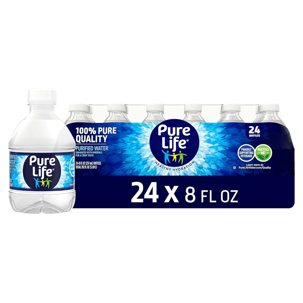 Pure Life 8-oz. Purified Water Bottles 24-Pack: $3.58 via Sub & Save