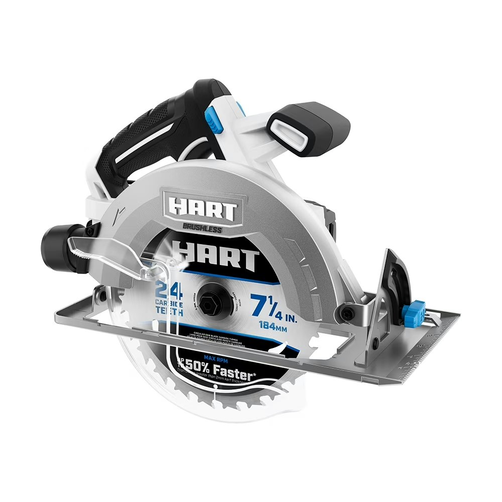 Hart 20V Brushless 7-1/4" Circular Saw: $76