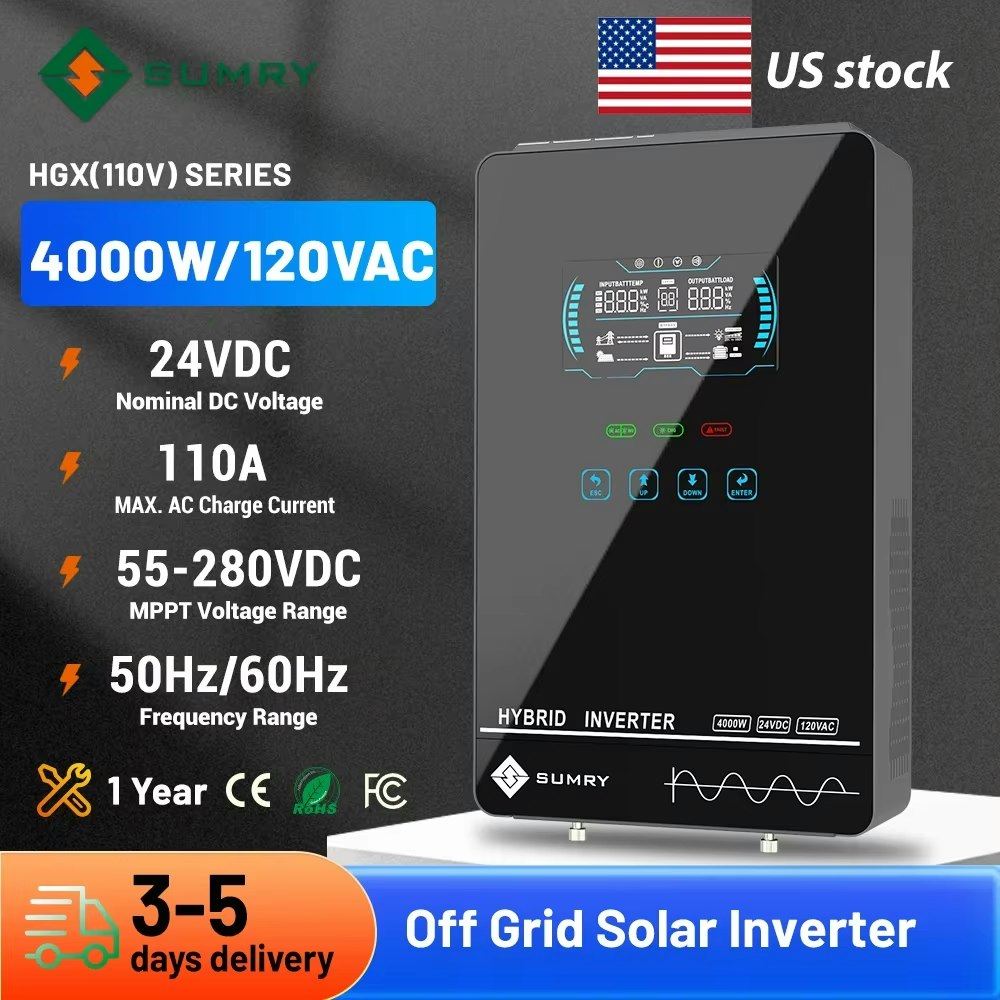 Sumry 4KW 120V Off Grid Solar Inverter: $200