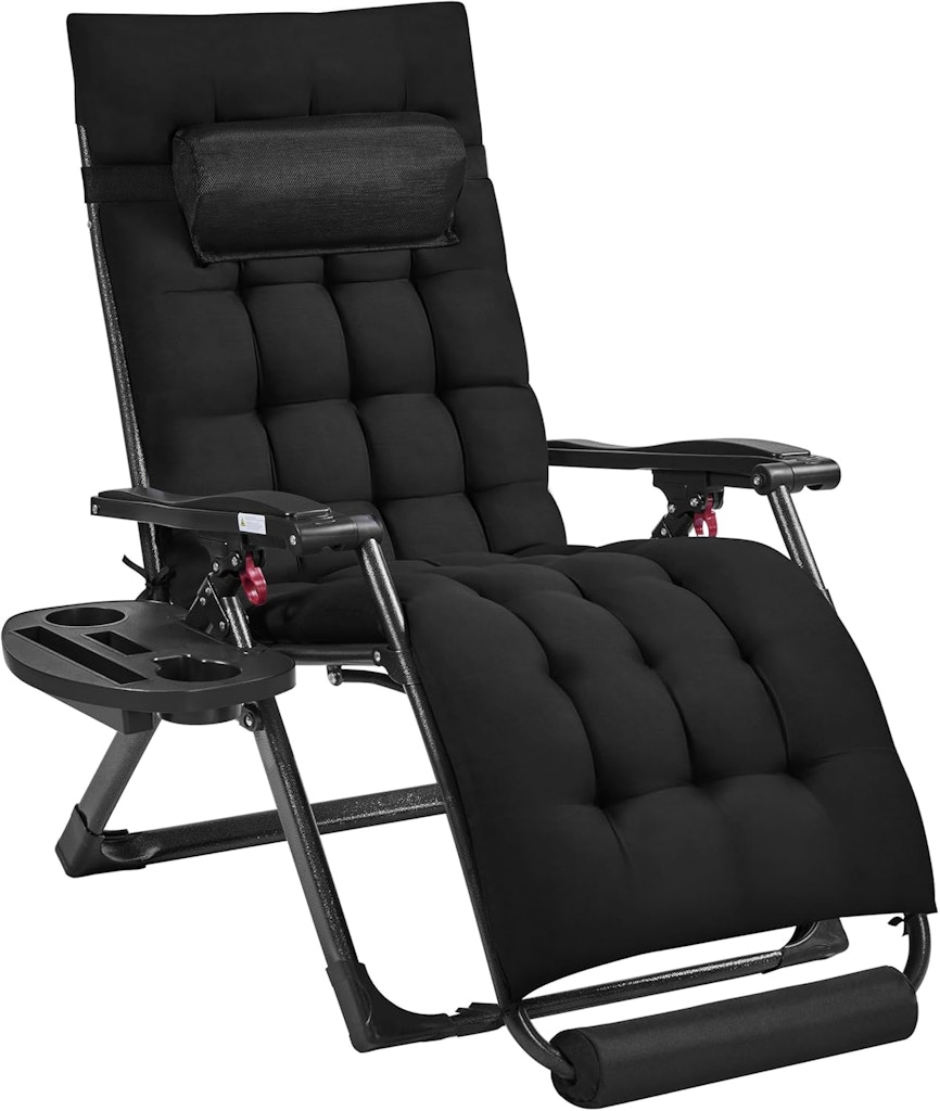 Yaheetech 26" Zero Gravity Recliner Chair  with Pad: $52.99