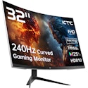 KTC 32" 1080p Freesync 240Hz Curved Gaming Monitor for $121 + free shipping