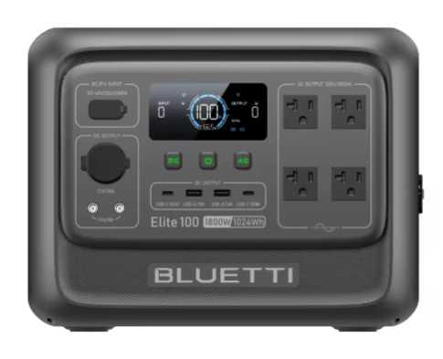 Bluetti Elite 100 V2 1,800W 1,024Wh Portable Power Station: $359