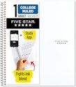 Five Star 1-Subject Spiral Notebook for $2 + free shipping w/ Prime