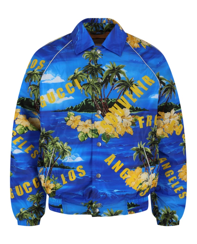 Pre-Owned Gucci Mens Printed Nylon Jacket: $351