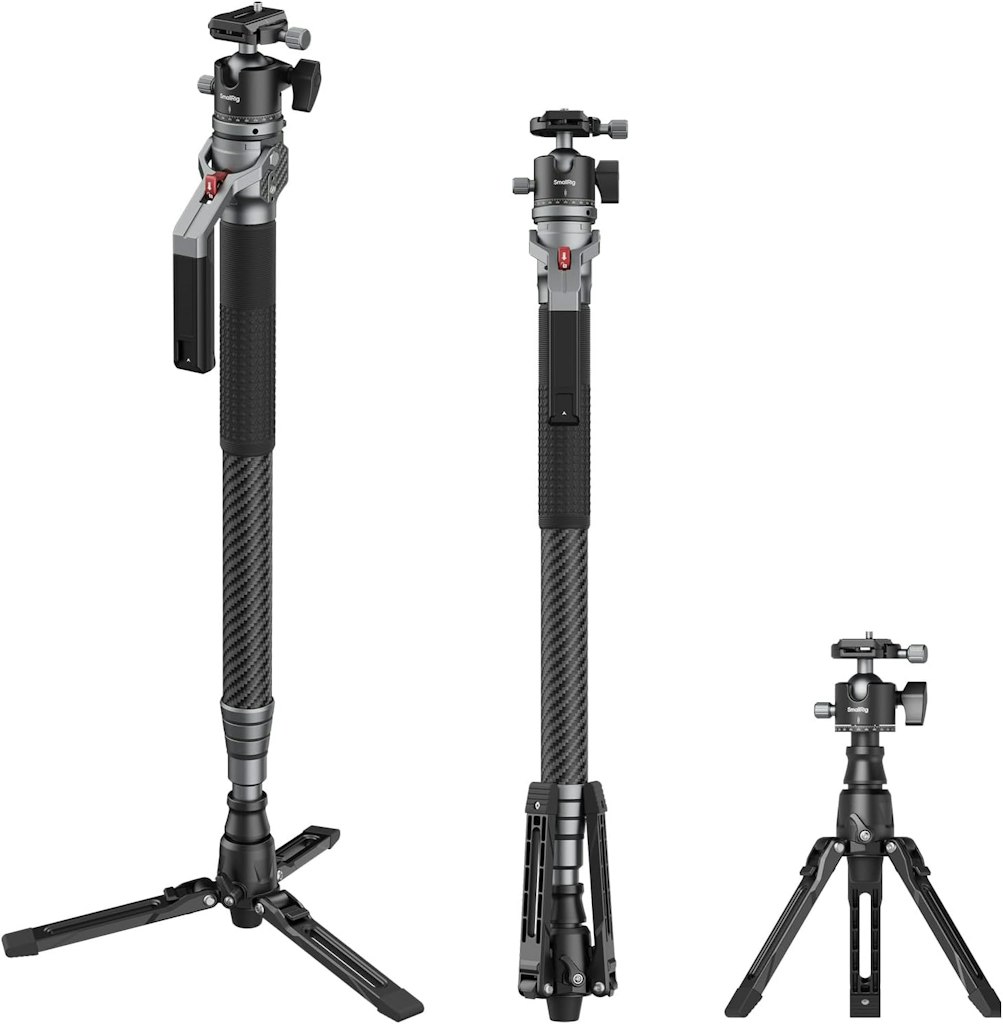SmallRig 65.6" Carbon Fiber Camera Monopod: $159.99