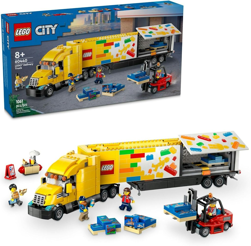 LEGO City Yellow Delivery Truck Toy: $66