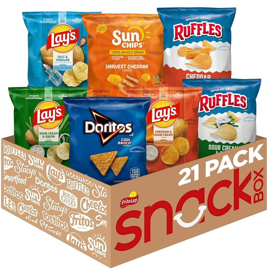 Frito-Lay Tangy Favorites or Classic Mix 21-Pack Snack Box: $11 via Sub & Save