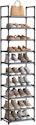 Songmics 10-Tier Shoe Rack for $15 + free shipping w/ Prime