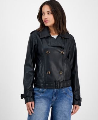 Steve Madden Women's Belted Faux-Leather Jacket: $39