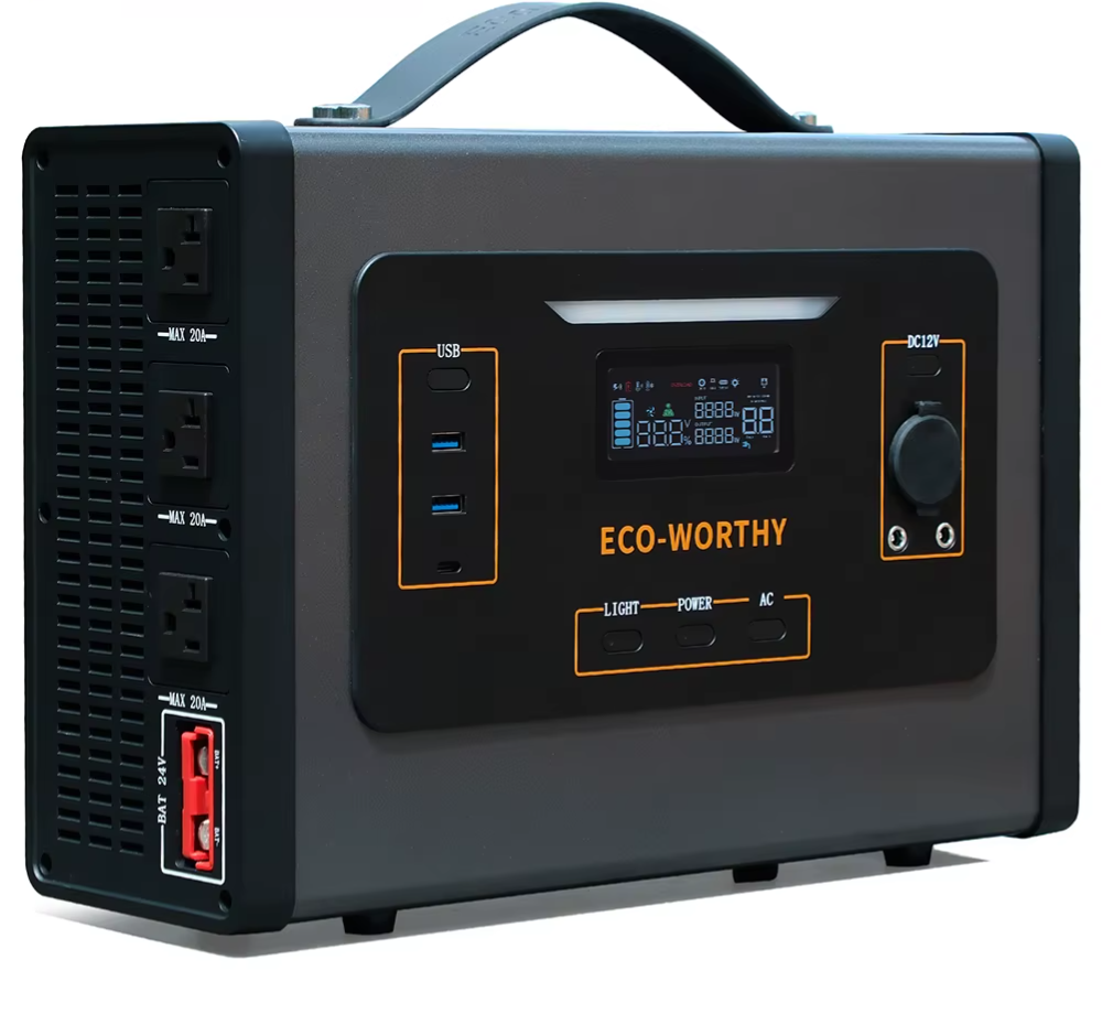 Eco-Worthy 2,000-Watt Portable Inverter Charger: $287
