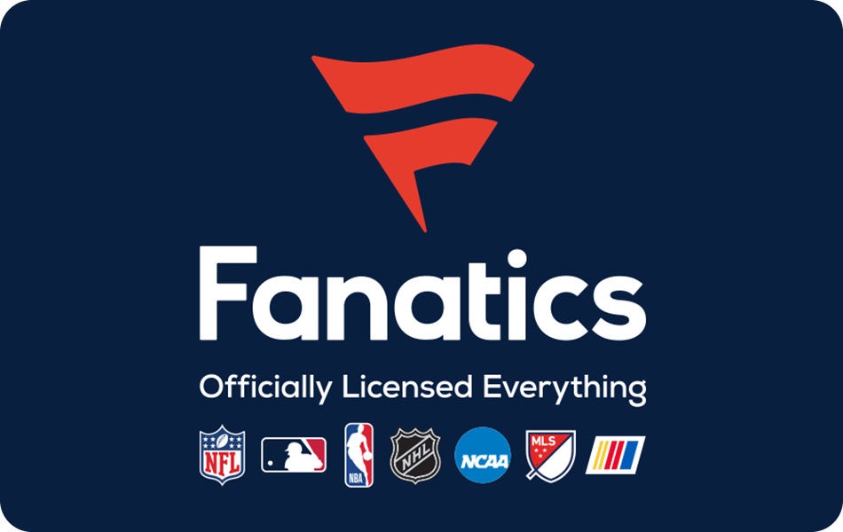 Fanatics Gift Cards at GiftCard.com: 15% off