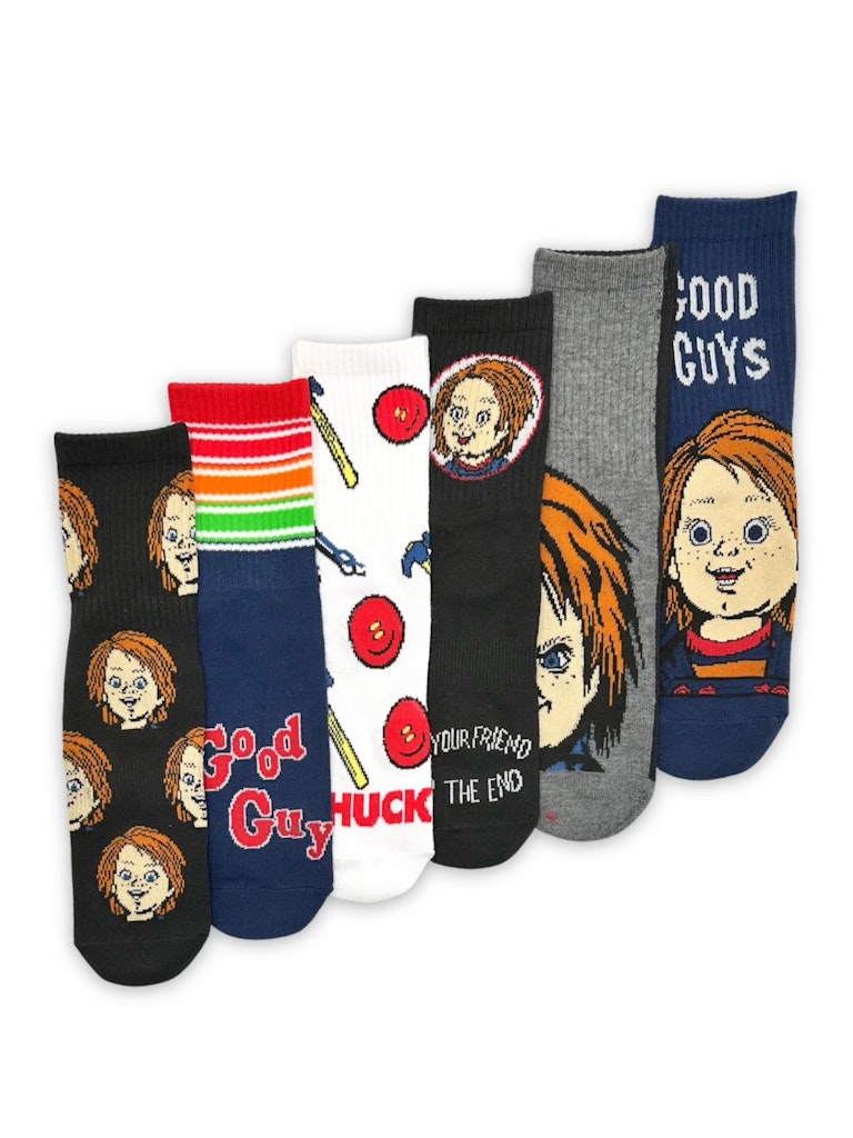 Chucky Men's Quarter Socks 6-Pack: $6.98