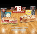 Firehouse Subs Full Court Feast for $16