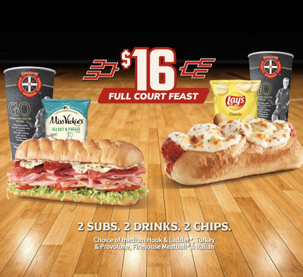 Firehouse Subs Full Court Feast: $16
