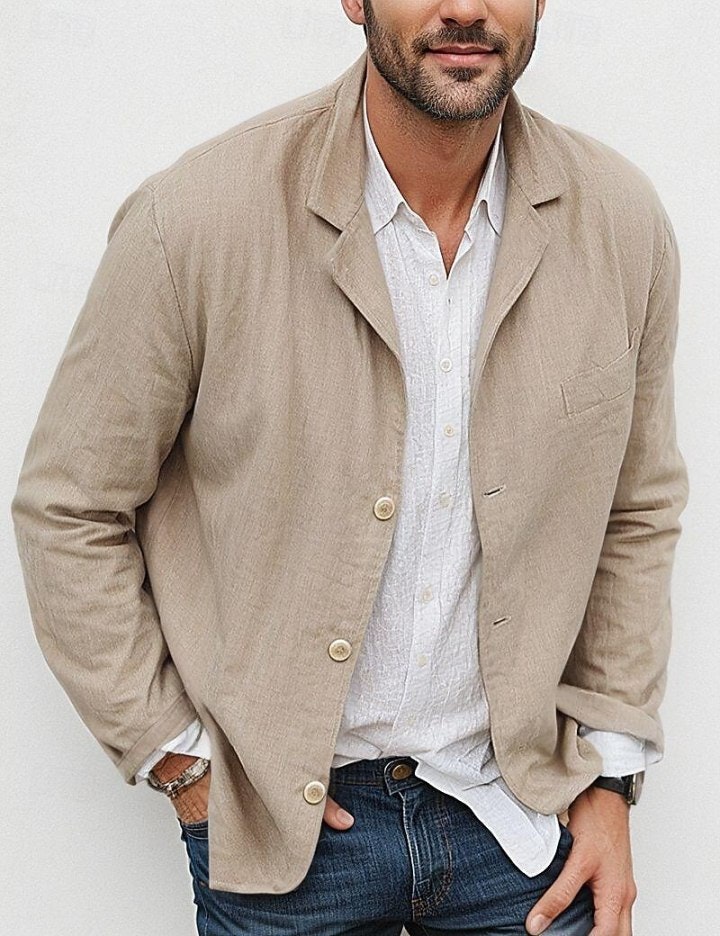 Koulb Men's Lightweight Linen Blazer: $16