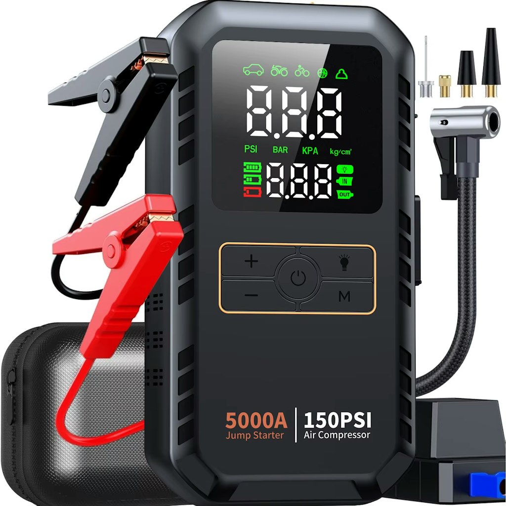 4-in-1 Car Jump Starter with Air Compressor: $31 4-in-1 Car Jump Starter with Air Compressor: $31
