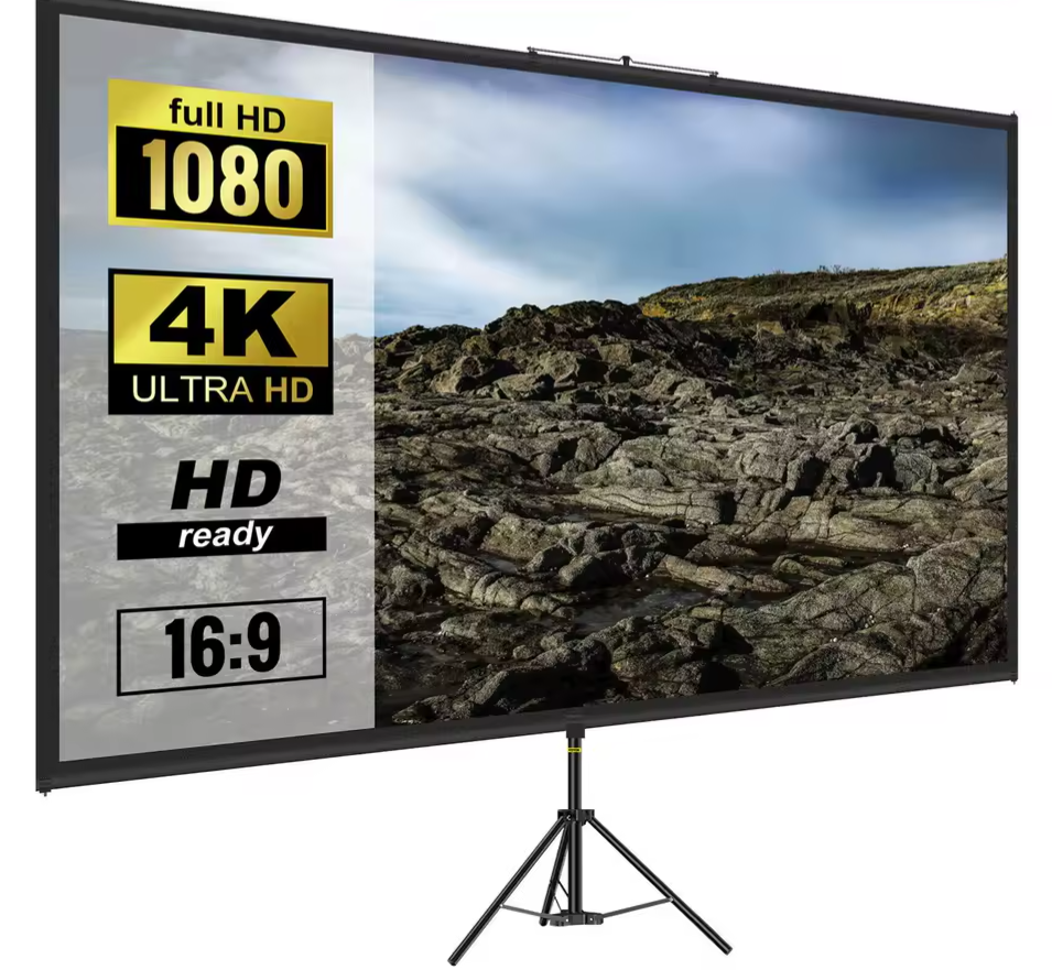 Succebuy 60" Projector Screen with Stand: $25