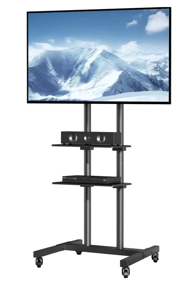 SucceBuy Mobile TV Stand: $37
