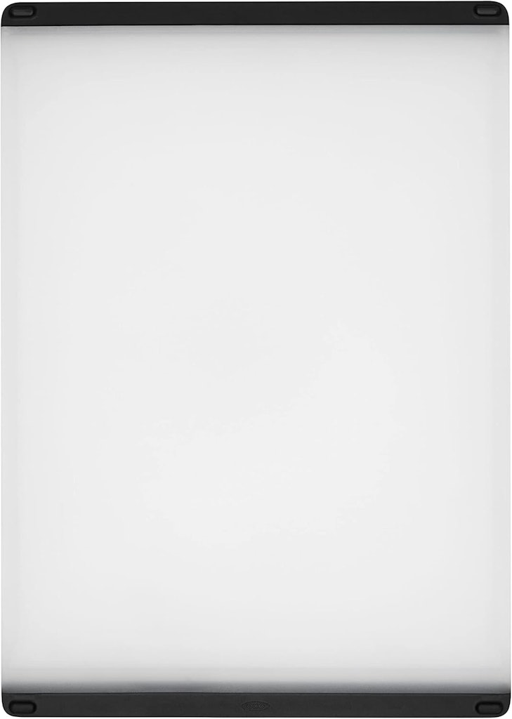 OXO Good Grips Plastic Utility Cutting Board: $6.98