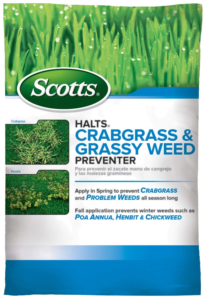 Scotts Halts Crabgrass & Grassy Weed Preventer 20-lbs. Bag: $31