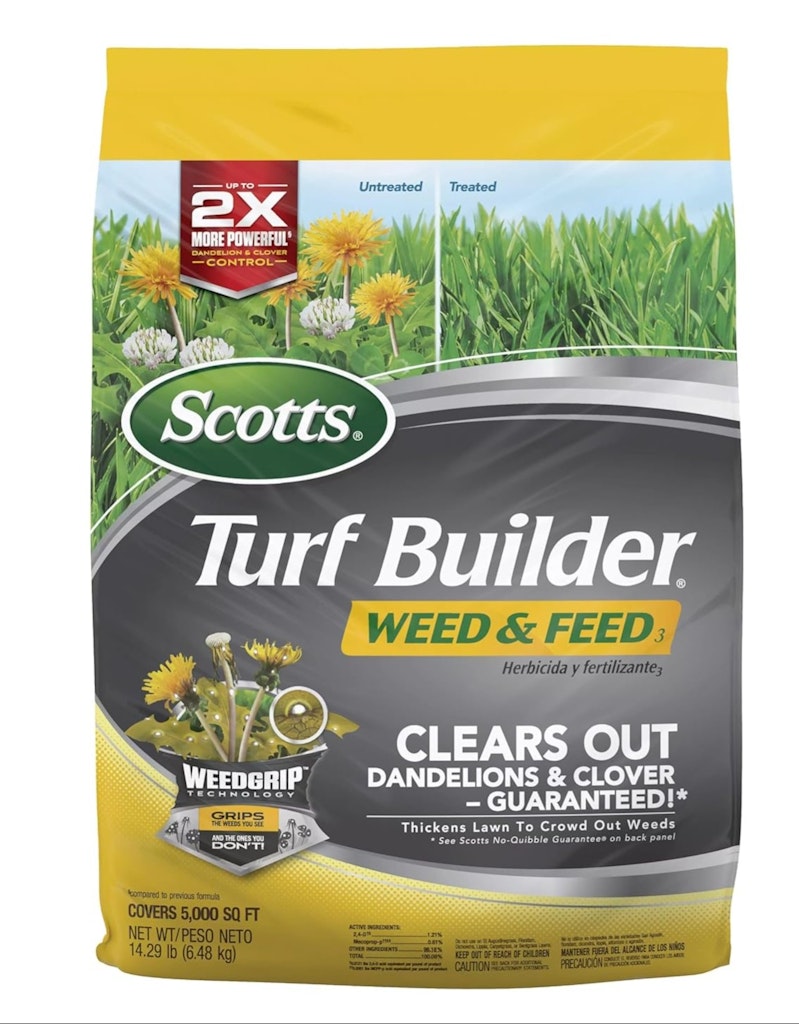 Scotts Turf Builder Weed and Feed 14.29 lbs. Bag: $22
