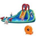 Costway Inflatable Water Slide Bounce House w/ Mighty Splash Pool & Blower for $294 + free shipping