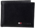 Tommy Hilfiger Men's Slim Leather Bifold Passcase Wallet for $12 + free shipping w/ Prime