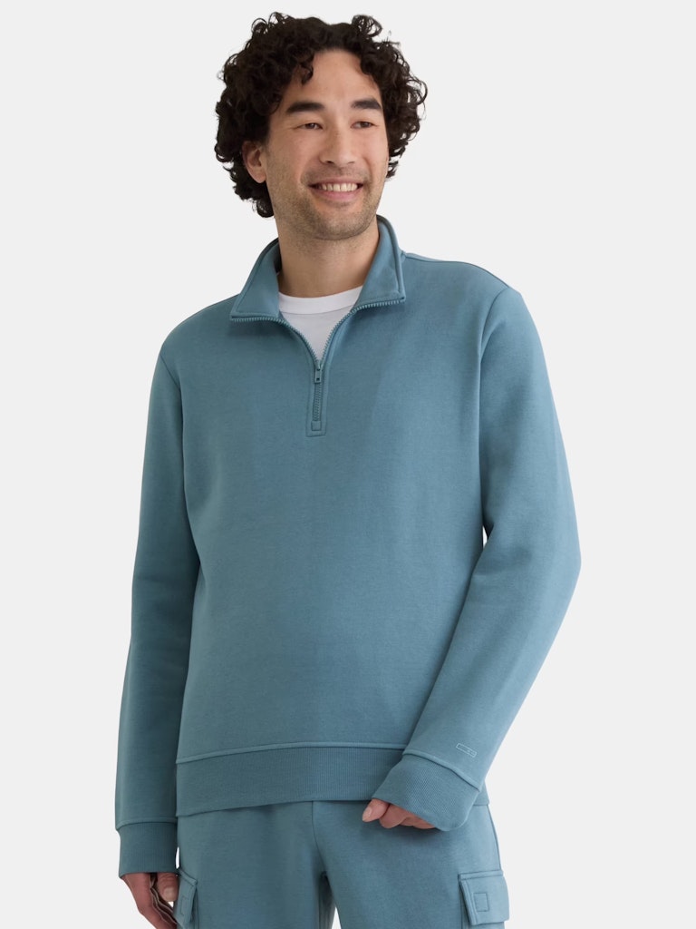 Athletic Works Men's Active Fleece Quarter Zip Sweatshirt: $7