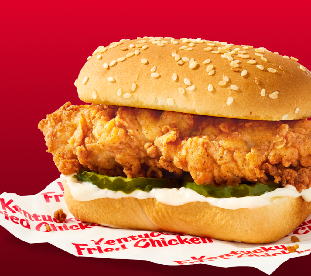 KFC Chicken Sandwich : Free w/ $10 purchase