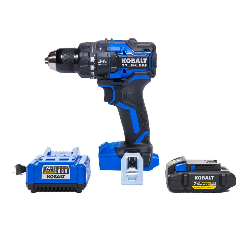 Kobalt XTR 24V 0.5" Cordless Drill w/ Battery & Charger: $129