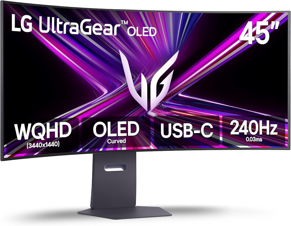 LG UltraGear 45" Ultrawide 1440p DisplayHDR True Black 400 240Hz OLED G-Sync Curved Monitor: $947.21