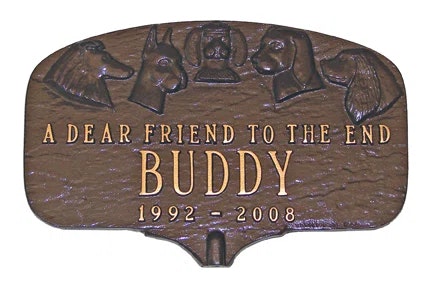 Montague Metal Products Inc. Personalized Dog Memorial Plaque: $66 + Extra 10% off  