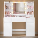 Vasagle Vanity Mirror Desk with Power Outlet for $100 + free shipping