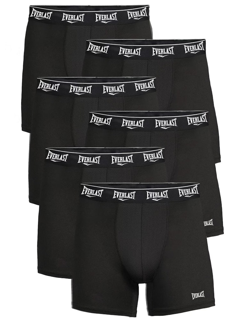 Everlast Men's Active Performance Boxer Briefs 6-Pack: $12