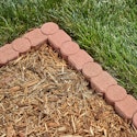 Geometric 12" Red Concrete Edging Stone for $2 + pickup
