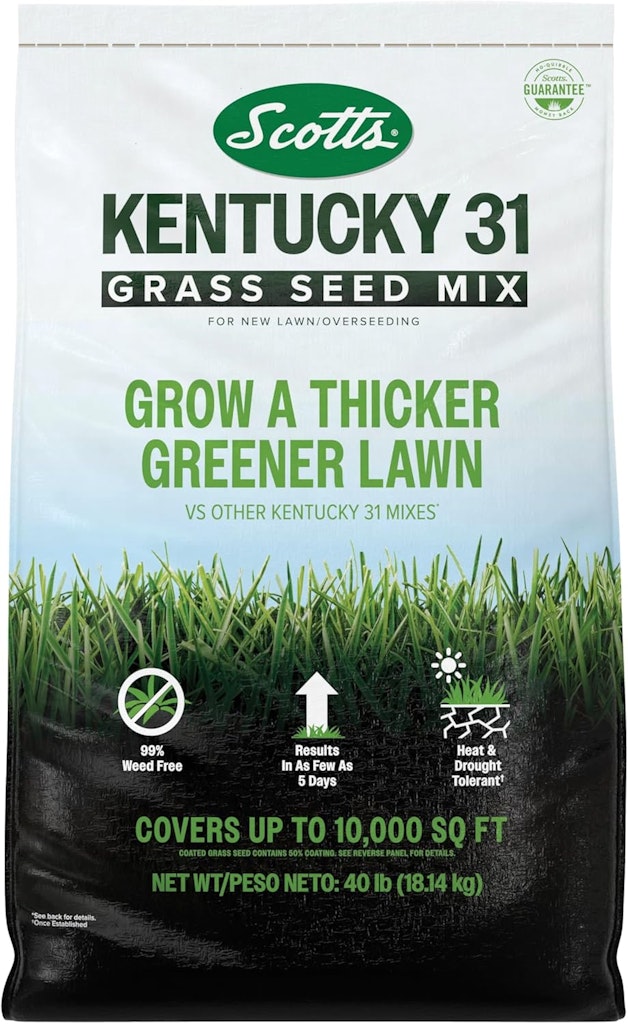 Scotts Kentucky 31 Grass Seed Mix 40-lb. Bag: $63 via Sub. & Save
