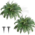 Fajunzh Fake Artificial Ferns 2-Pack for $20 + free shipping w/ Prime