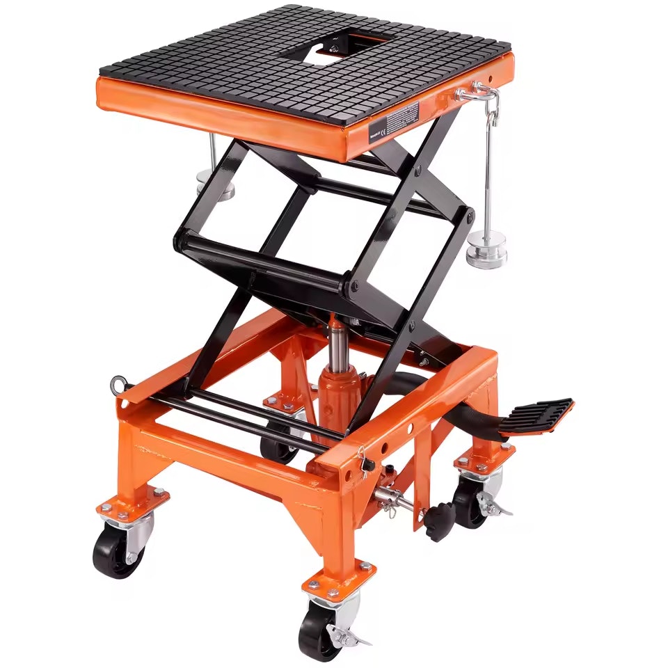SucceBuy Hydraulic Motorcycle Lift Table: $94