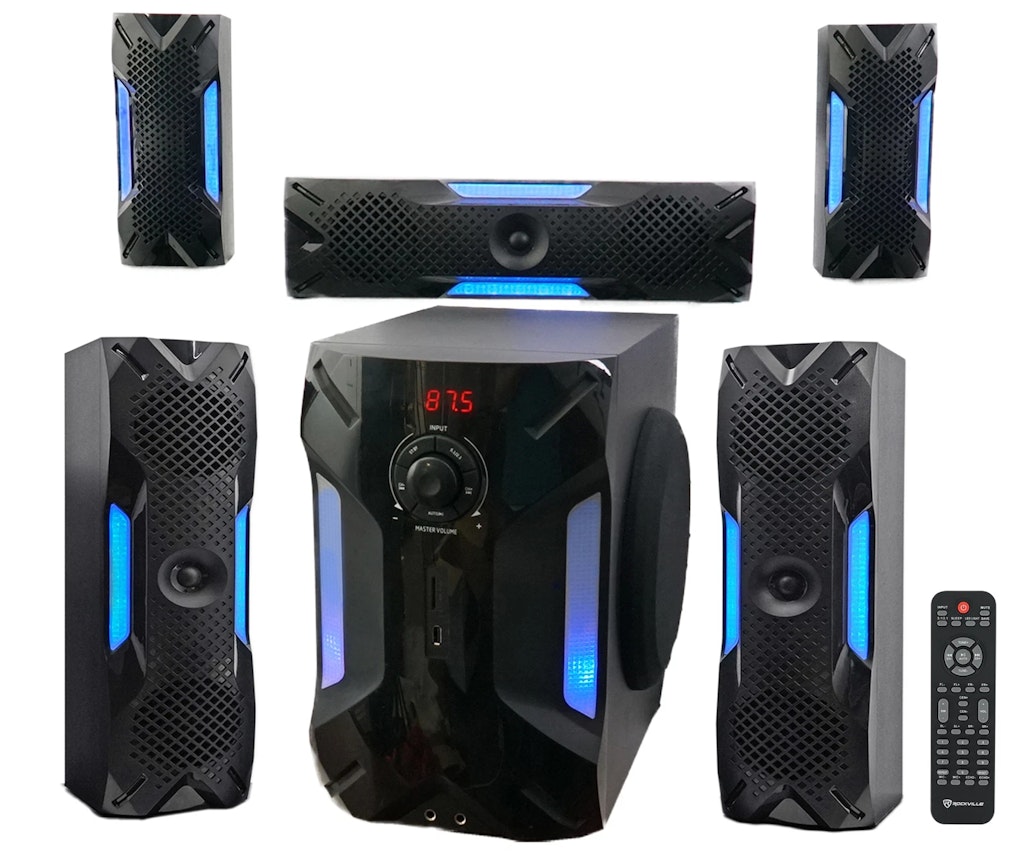 Rockville HTS56 1,000W 5.1 Channel Home Theater System: $170