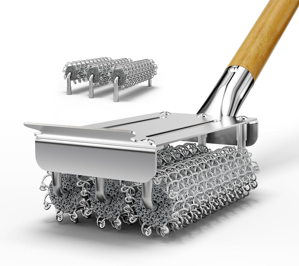 House Again Bristle-Free Grill Brush and Scraper: $19.99